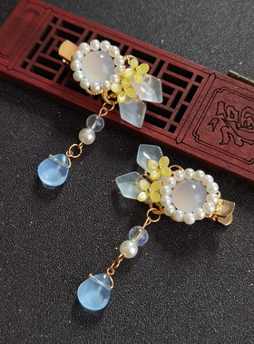 原创古风儿童发夹古代头饰汉服