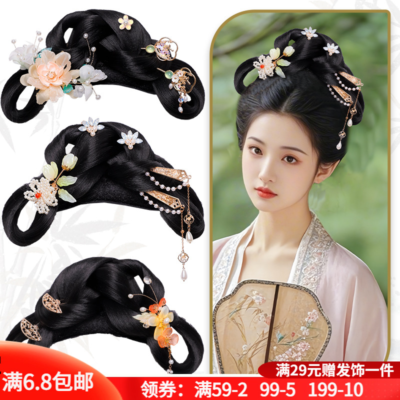 古风明制发髻发饰组合