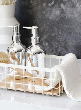 样板房卫浴毛巾洗衣液瓶篮筐摆件