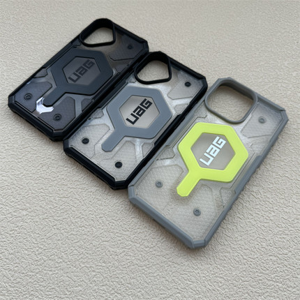 U系适用iphone17pro max港风防摔磁吸手机壳12 13 14苹果15plus全包保护套magsafe无线充电16外壳air男女款