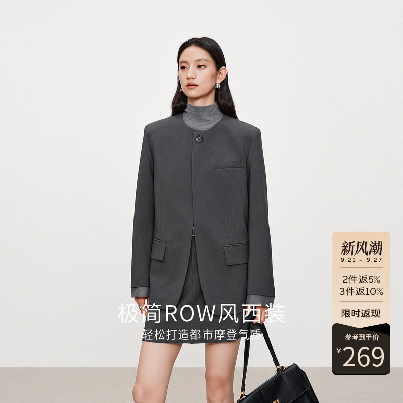 衣香丽影经典简约灰色短裙女2026年秋装新款高级感包臀裙半身裙子