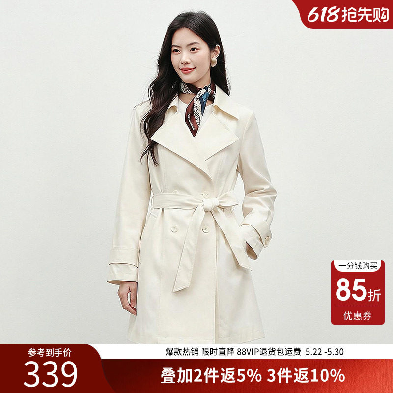 衣香丽影风衣外套女春秋英伦风休闲气质高级感小个子正肩外套