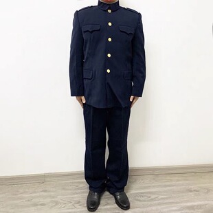 正品退役 87式海校官 毛料 马裤呢 冬常服 深蓝色 中老年 中山服