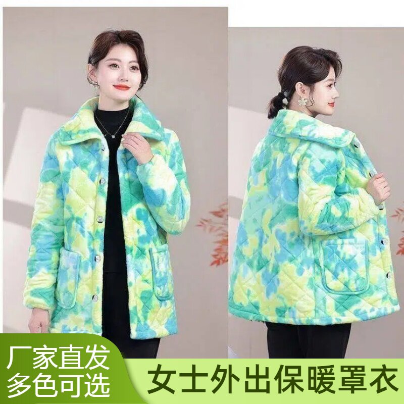罩衣女新款好看的干活穿的三层夹围裙