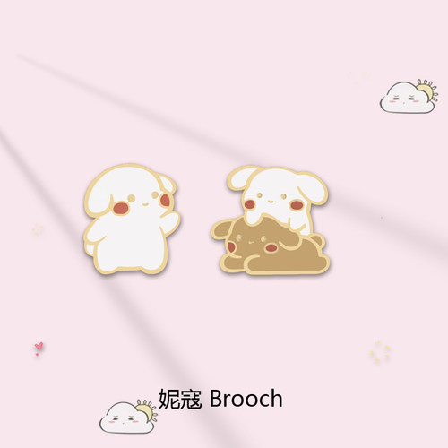 小狗胸针可爱卡通日系徽章包包装饰别针男女个性衣服领针创意挂件