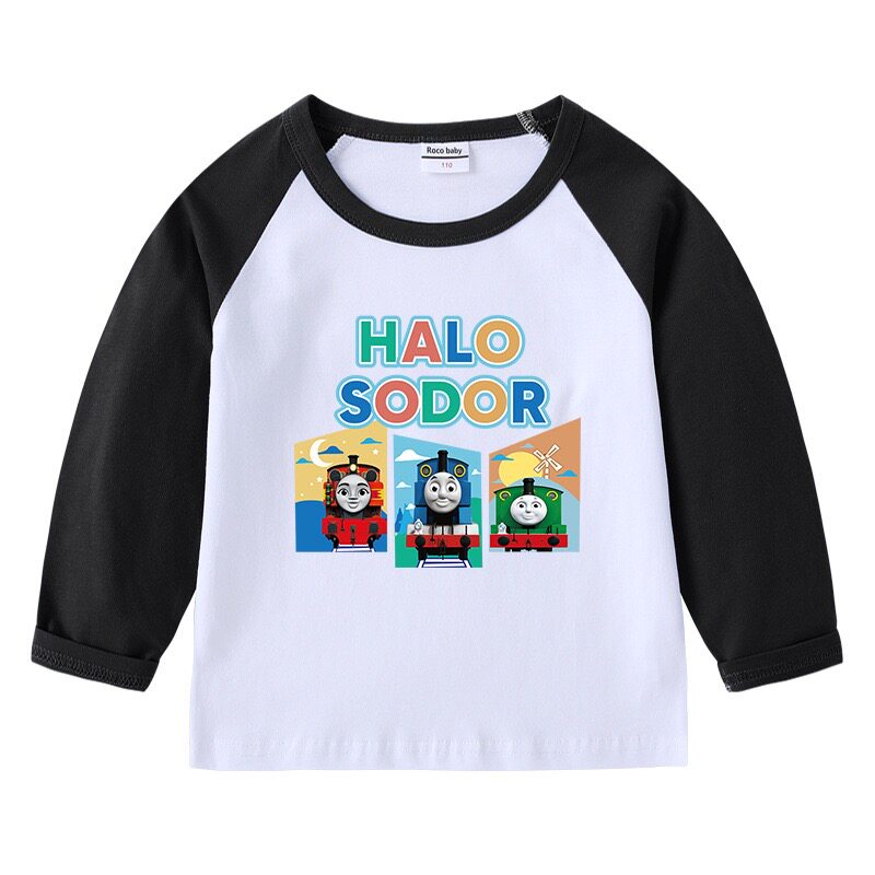 卡通长袖托马斯T恤纯棉打底衫秋装春秋款童装秋衣儿童上衣小童