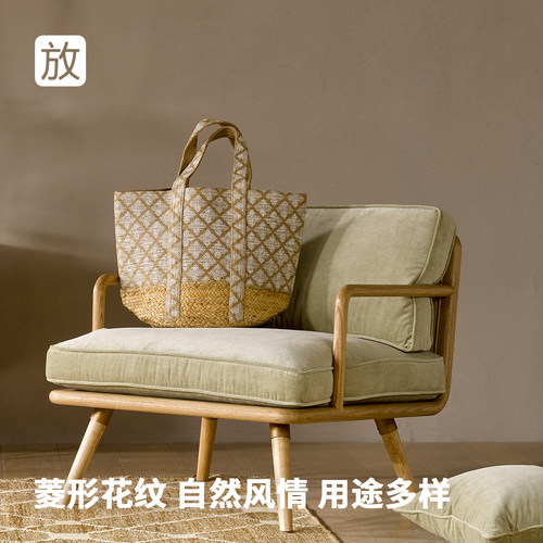 FOUNDHOME编织包手作黄麻布袋