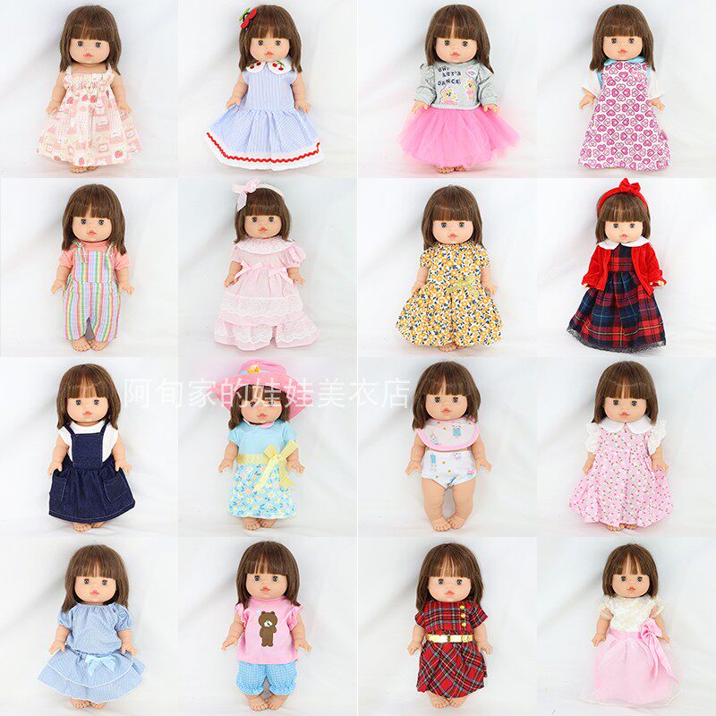 minikane34CM 娃娃服装 连体衣 连衣裙 泳衣 帽子 围兜等配件女孩