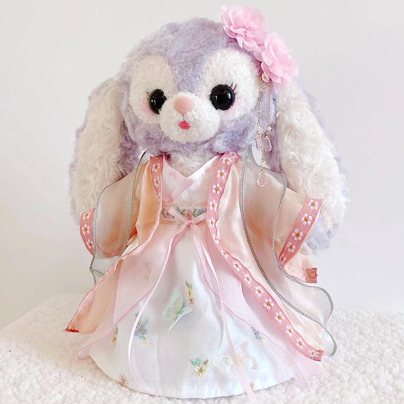 s号星黛露公仔衣服汉服古装风蝴蝶仙子套装毛绒玩具娃衣着替女孩