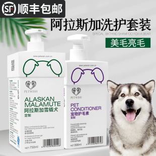 阿拉斯加犬狗狗宠物专用沐浴露杀菌除臭止痒幼犬洗澡用品洗护套装