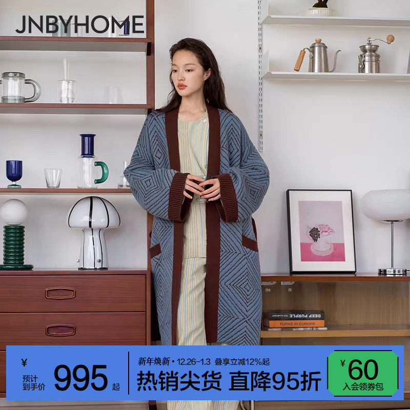 【绵羊毛睡袍】JNBYHOME江南布衣秋冬高级感居家睡袍睡衣长款