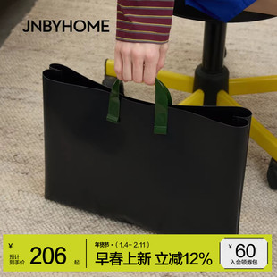 JNBYHOME江南布衣26年春季女手提包电脑包男女纯色通勤出行便携包