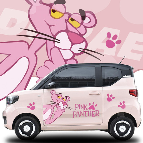 菱宏光miniev车贴马卡龙