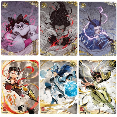 卡游哪吒收藏卡片斗天包第二2弹BP石矶娘娘UR敖丙鹿童鹤童全套卖