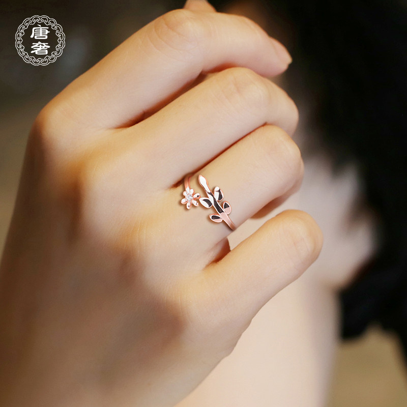 925通体纯银仿真钻石戒女百搭款图片