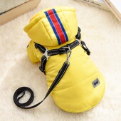 小狗狗衣服冬季 可牵引棉衣比熊泰迪博美小型幼犬冬天宠物秋冬款