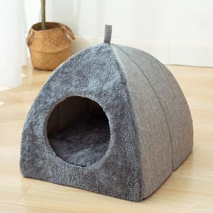 保暖封闭式 猫窝冬季 猫房子帐篷猫屋安全感冬天保暖可拆洗垫子狗窝
