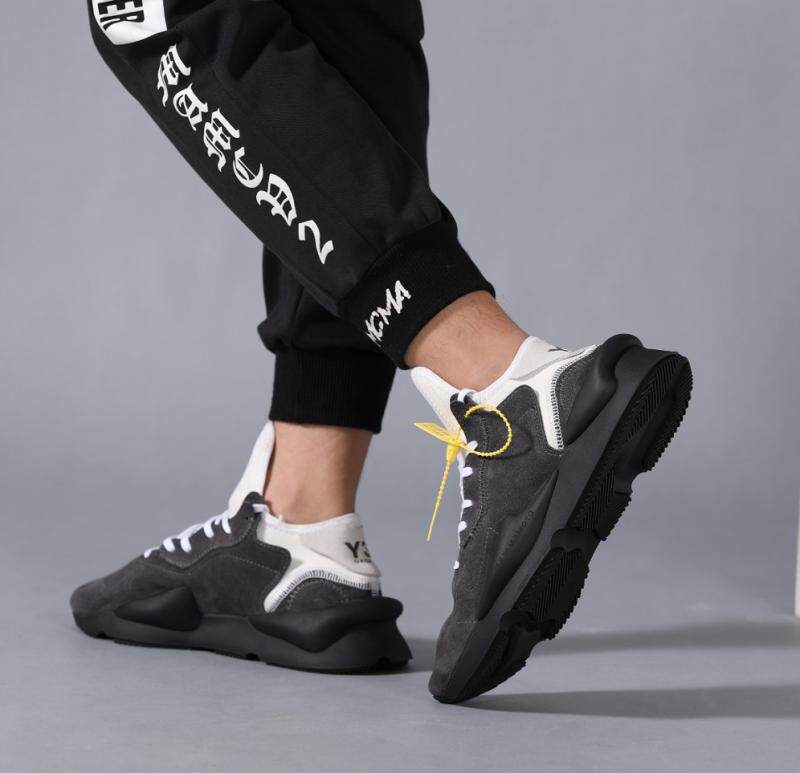 ins老爹鞋秋季休闲鞋女鞋厚底运动鞋黑武士篮球男鞋潮oaqmv y3鞋