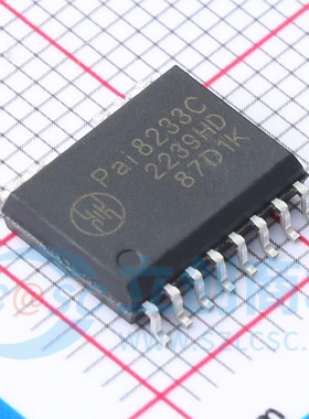 Pai8233C-WR WBSOIC-14 双低端 双高端或半桥模式栅极驱动器 全新