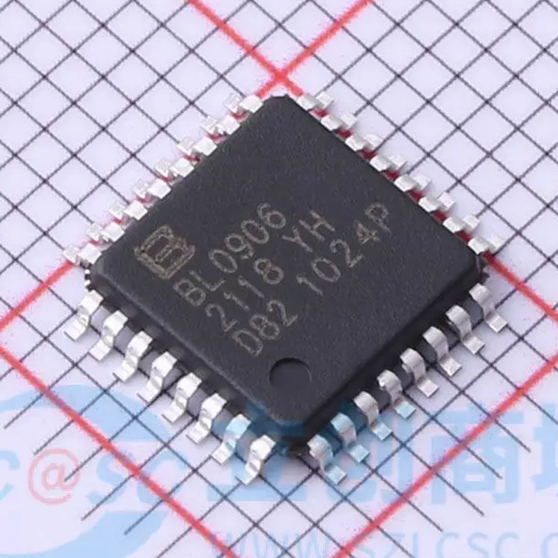 BL0906 LQFP-32 免校准六相交流电能计量芯片 内置时钟 贝岭原装