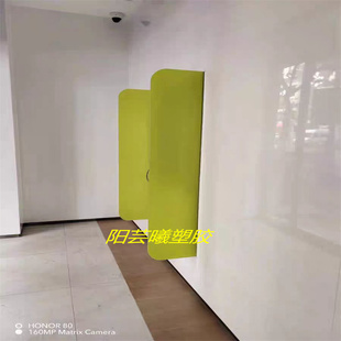 副绿色半透明磨砂亚克力板邮政银行隔板 20mm 有机玻璃挡板10