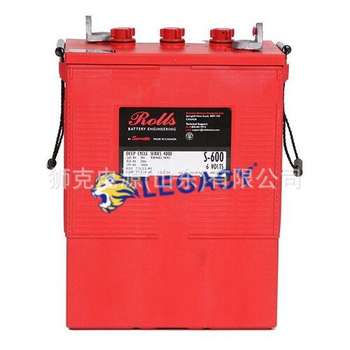 加拿大ROLLS蓄电池R12-100AGM深循环储能12V100AH机房应急电源