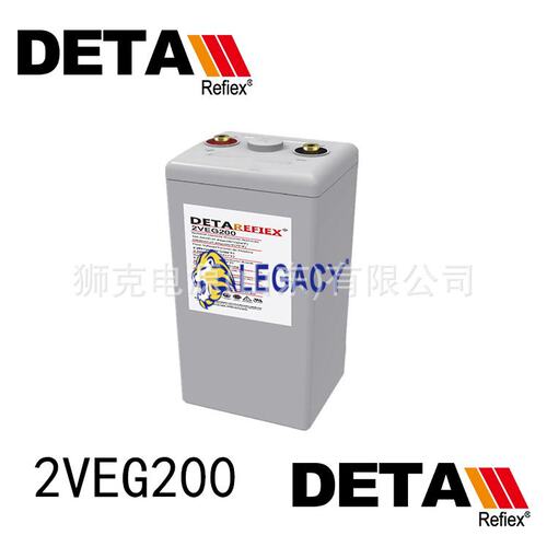 德国银杉DETA蓄电池6VEL200直流屏免维护6V200AH电力基站设备