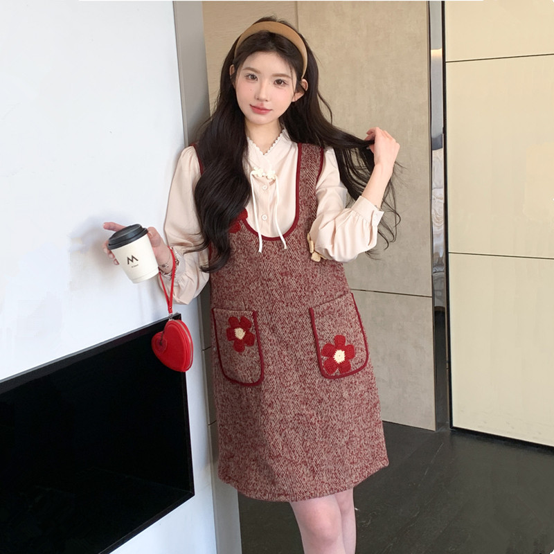 小香风孕妇裙春秋款连衣裙2026新款精致名媛毛呢背心裙孕妈穿搭,孕妇装/孕产妇用品/营养,连衣裙,淘宝优惠券,粉丝福利购,淘宝优惠卷