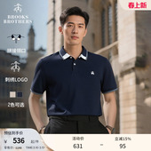 拼接领口设计感休闲polo衫 Brooks 夏新款 布克兄弟男士 Brothers