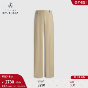 绵羊毛垂坠阔腿长裤 布克兄弟女士25早秋新品 Brothers Brooks