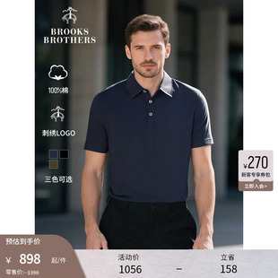 25夏新款 Brothers 布克兄弟男士 polo衫 长绒棉短袖 100%棉 Brooks