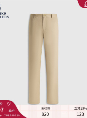 Brooks Brothers/布克兄弟男士春夏款纯色简约挺阔直筒休闲长裤