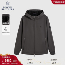 Brooks Brothers/布克兄弟男士25秋冬新品连帽休闲薄绒夹克外套