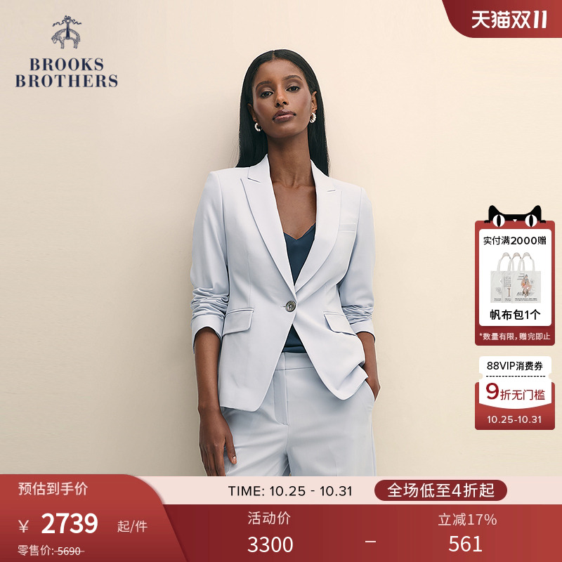 布克兄弟25女士纯色西装外套