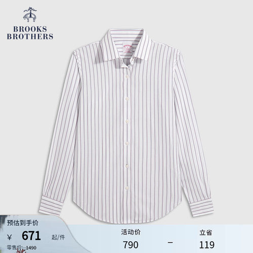 布克兄弟女士竖条纹衬衫