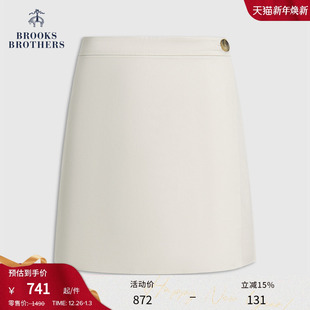 纯色简约A字通勤休闲裙裤 布克兄弟女士25新品 Brothers Brooks