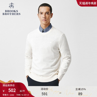 简约气质舒适圆领套头针织毛衣 布克兄弟男秋冬款 Brooks Brothers