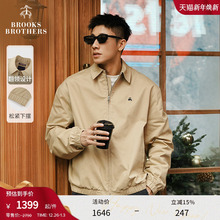 Brooks Brothers/布克兄弟男士25秋冬季新款挺括翻领行政夹克外套