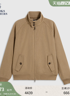 Brooks Brothers/布克兄弟男士秋冬新品羊毛半高领纽扣棉服夹克