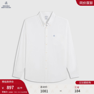 纯色口袋刺绣logo衬衫 Brooks 25早秋新品 布克兄弟男士 Brothers