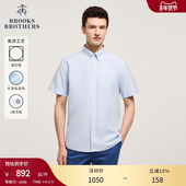 布克兄弟男春夏免烫牛津纺纯色休闲衬衫 Brothers 易打理 Brooks