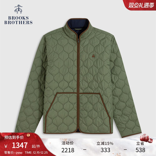 布克兄弟25男士绗缝棉服