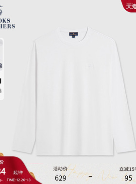 [100%棉]Brooks Brothers/布克兄弟男士25秋冬新刺绣logo纯棉T恤