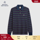 polo衫 Brooks 25秋冬新品 纯棉线条点缀长袖 Brothers 布克兄弟男士