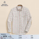 棉羊绒复古格纹口袋衬衫 Brooks 秋冬新品 布克兄弟男士 Brothers