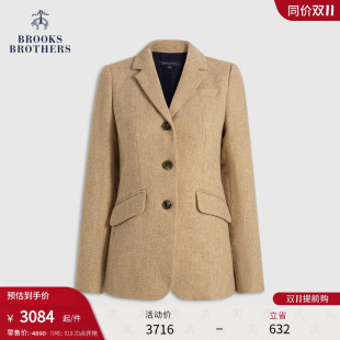 绵羊毛美拉德廓形西装 布克兄弟女士25早秋新品 Brothers Brooks