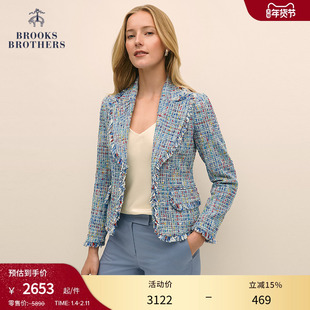 Brooks Brothers/布克兄弟女士秋冬新款多巴胺小香风西装外套