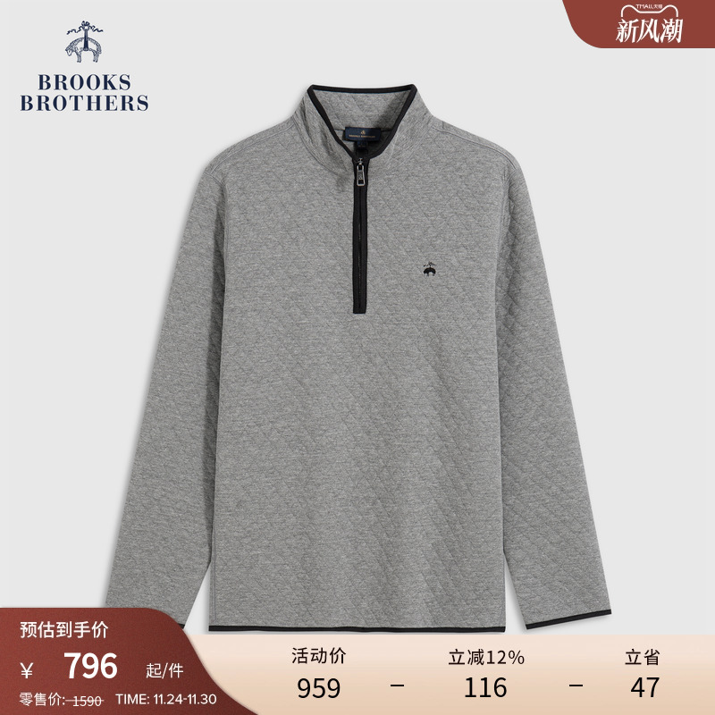 布克兄弟25男士半拉链上衣