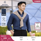 Brothers Brooks 布克兄弟男士 春夏款 衬衫 法兰绒休闲长袖 100%棉