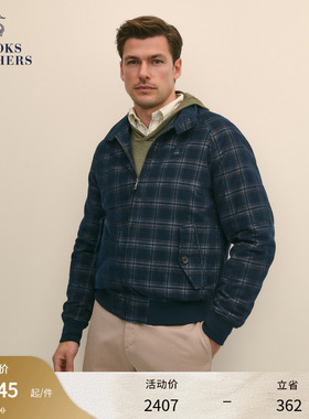 Brooks Brothers/布克兄弟男士秋冬新品灯芯绒美式格纹夹克外套